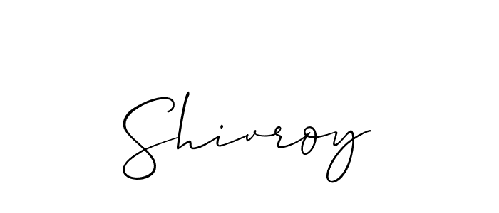 How to Draw Shivroy signature style? Allison_Script is a latest design signature styles for name Shivroy. Shivroy signature style 2 images and pictures png