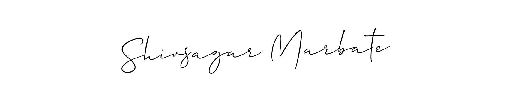 Make a beautiful signature design for name Shivsagar Marbate. With this signature (Allison_Script) style, you can create a handwritten signature for free. Shivsagar Marbate signature style 2 images and pictures png