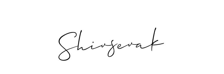 The best way (Allison_Script) to make a short signature is to pick only two or three words in your name. The name Shivsevak include a total of six letters. For converting this name. Shivsevak signature style 2 images and pictures png