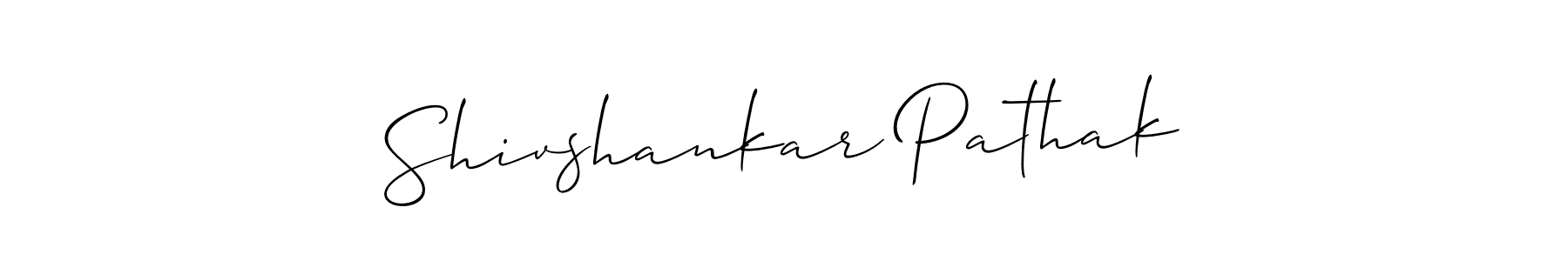 You should practise on your own different ways (Allison_Script) to write your name (Shivshankar Pathak) in signature. don't let someone else do it for you. Shivshankar Pathak signature style 2 images and pictures png