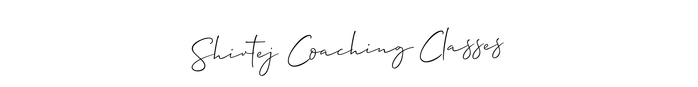 Make a short Shivtej Coaching Classes signature style. Manage your documents anywhere anytime using Allison_Script. Create and add eSignatures, submit forms, share and send files easily. Shivtej Coaching Classes signature style 2 images and pictures png