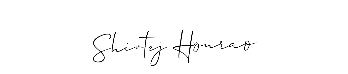 Shivtej Honrao stylish signature style. Best Handwritten Sign (Allison_Script) for my name. Handwritten Signature Collection Ideas for my name Shivtej Honrao. Shivtej Honrao signature style 2 images and pictures png