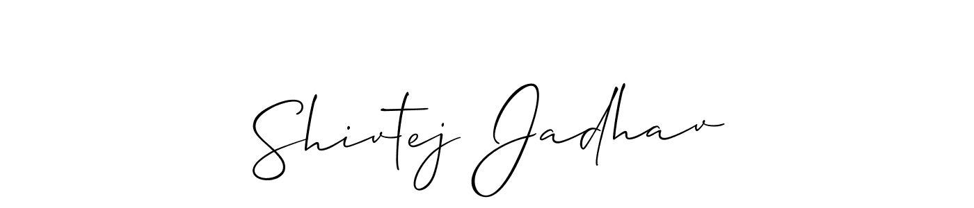 Shivtej Jadhav stylish signature style. Best Handwritten Sign (Allison_Script) for my name. Handwritten Signature Collection Ideas for my name Shivtej Jadhav. Shivtej Jadhav signature style 2 images and pictures png