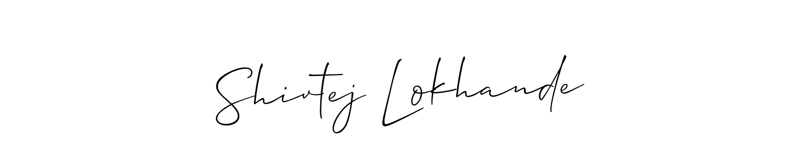 How to Draw Shivtej Lokhande signature style? Allison_Script is a latest design signature styles for name Shivtej Lokhande. Shivtej Lokhande signature style 2 images and pictures png