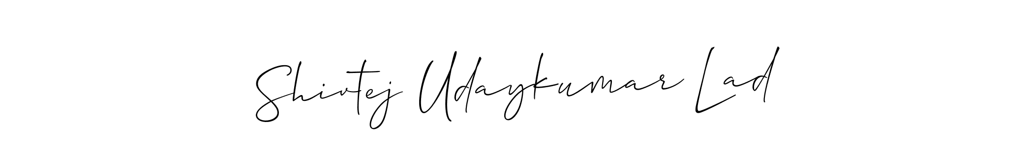 Use a signature maker to create a handwritten signature online. With this signature software, you can design (Allison_Script) your own signature for name Shivtej Udaykumar Lad. Shivtej Udaykumar Lad signature style 2 images and pictures png
