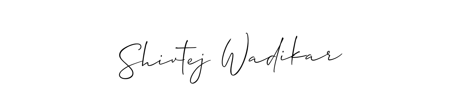 You can use this online signature creator to create a handwritten signature for the name Shivtej Wadikar. This is the best online autograph maker. Shivtej Wadikar signature style 2 images and pictures png