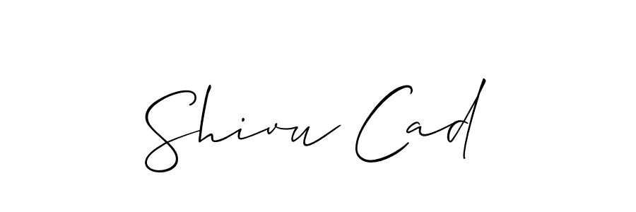 How to make Shivu Cad signature? Allison_Script is a professional autograph style. Create handwritten signature for Shivu Cad name. Shivu Cad signature style 2 images and pictures png