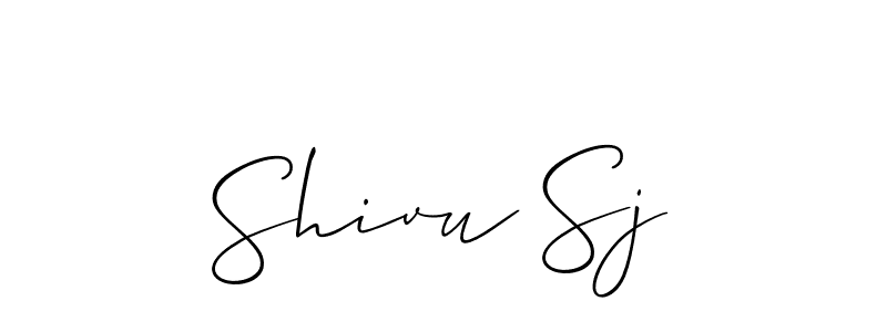 It looks lik you need a new signature style for name Shivu Sj. Design unique handwritten (Allison_Script) signature with our free signature maker in just a few clicks. Shivu Sj signature style 2 images and pictures png