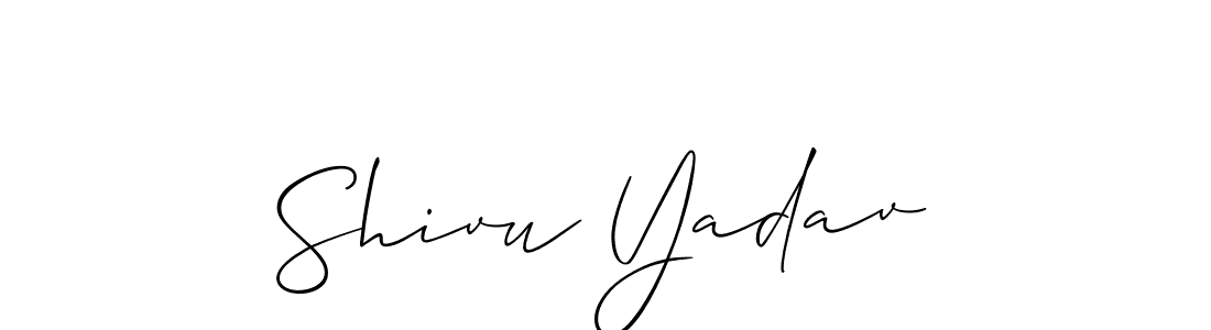 Best and Professional Signature Style for Shivu Yadav. Allison_Script Best Signature Style Collection. Shivu Yadav signature style 2 images and pictures png