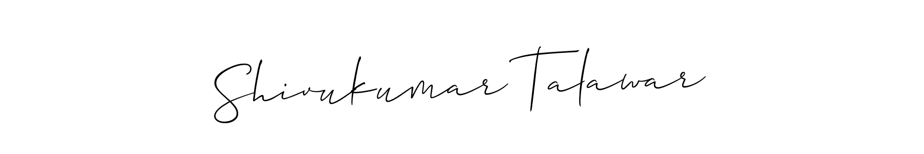 It looks lik you need a new signature style for name Shivukumar Talawar. Design unique handwritten (Allison_Script) signature with our free signature maker in just a few clicks. Shivukumar Talawar signature style 2 images and pictures png