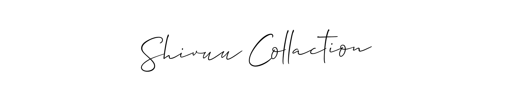 How to make Shivuu Collaction signature? Allison_Script is a professional autograph style. Create handwritten signature for Shivuu Collaction name. Shivuu Collaction signature style 2 images and pictures png