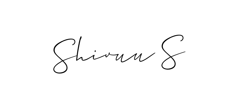 Also we have Shivuu S name is the best signature style. Create professional handwritten signature collection using Allison_Script autograph style. Shivuu S signature style 2 images and pictures png