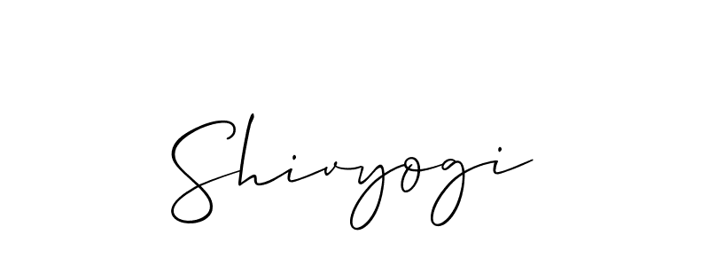 Create a beautiful signature design for name Shivyogi. With this signature (Allison_Script) fonts, you can make a handwritten signature for free. Shivyogi signature style 2 images and pictures png
