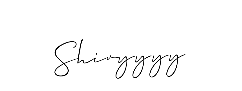 How to make Shivyyyy signature? Allison_Script is a professional autograph style. Create handwritten signature for Shivyyyy name. Shivyyyy signature style 2 images and pictures png