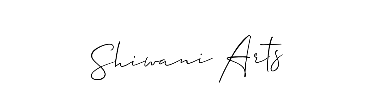Allison_Script is a professional signature style that is perfect for those who want to add a touch of class to their signature. It is also a great choice for those who want to make their signature more unique. Get Shiwani Arts name to fancy signature for free. Shiwani Arts signature style 2 images and pictures png