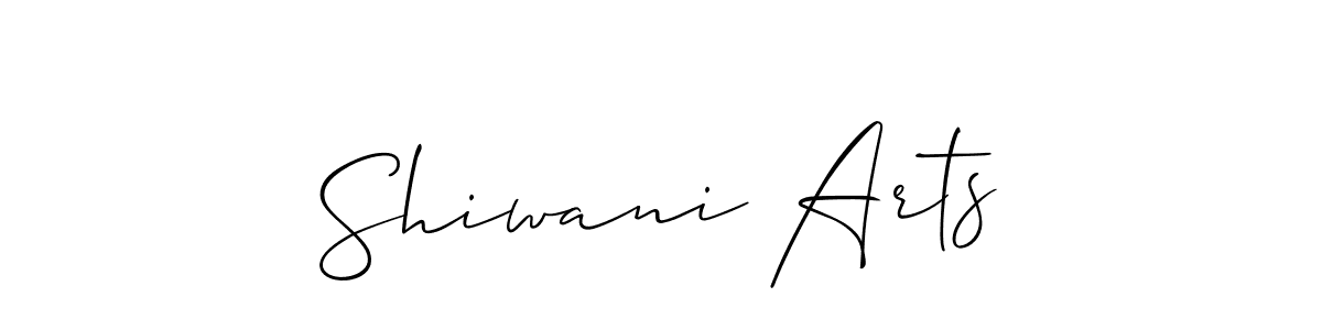 Allison_Script is a professional signature style that is perfect for those who want to add a touch of class to their signature. It is also a great choice for those who want to make their signature more unique. Get Shiwani Arts name to fancy signature for free. Shiwani Arts signature style 2 images and pictures png