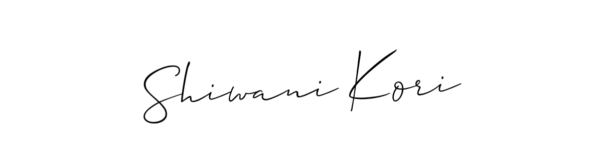 Also You can easily find your signature by using the search form. We will create Shiwani Kori name handwritten signature images for you free of cost using Allison_Script sign style. Shiwani Kori signature style 2 images and pictures png