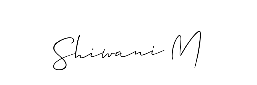 Make a short Shiwani M signature style. Manage your documents anywhere anytime using Allison_Script. Create and add eSignatures, submit forms, share and send files easily. Shiwani M signature style 2 images and pictures png