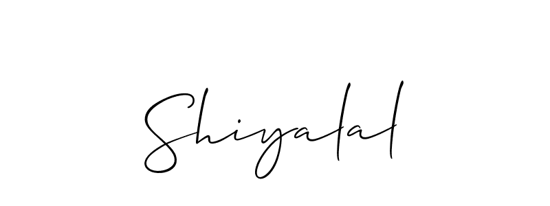 Allison_Script is a professional signature style that is perfect for those who want to add a touch of class to their signature. It is also a great choice for those who want to make their signature more unique. Get Shiyalal name to fancy signature for free. Shiyalal signature style 2 images and pictures png