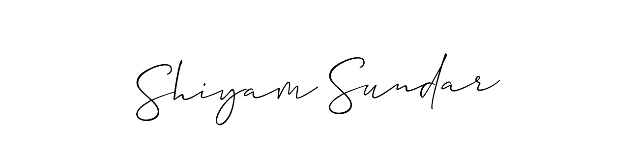 You should practise on your own different ways (Allison_Script) to write your name (Shiyam Sundar) in signature. don't let someone else do it for you. Shiyam Sundar signature style 2 images and pictures png