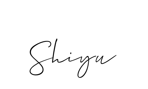 Allison_Script is a professional signature style that is perfect for those who want to add a touch of class to their signature. It is also a great choice for those who want to make their signature more unique. Get Shiyu name to fancy signature for free. Shiyu signature style 2 images and pictures png