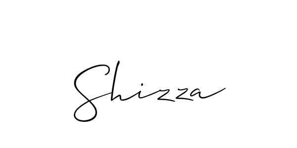 How to make Shizza signature? Allison_Script is a professional autograph style. Create handwritten signature for Shizza name. Shizza signature style 2 images and pictures png