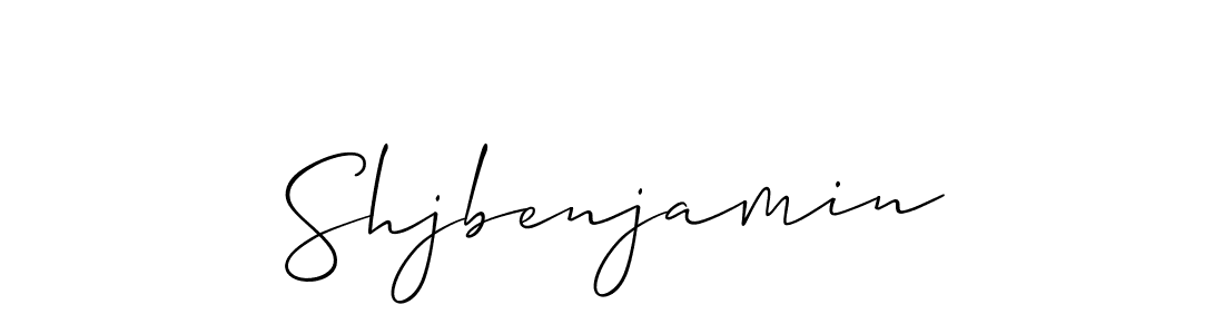 Design your own signature with our free online signature maker. With this signature software, you can create a handwritten (Allison_Script) signature for name Shjbenjamin. Shjbenjamin signature style 2 images and pictures png