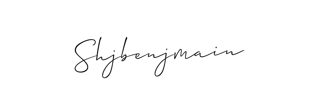 Allison_Script is a professional signature style that is perfect for those who want to add a touch of class to their signature. It is also a great choice for those who want to make their signature more unique. Get Shjbenjmain name to fancy signature for free. Shjbenjmain signature style 2 images and pictures png