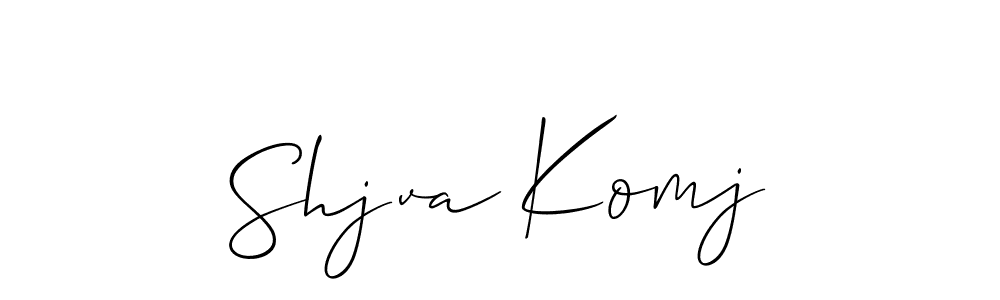 Create a beautiful signature design for name Shjva Komj. With this signature (Allison_Script) fonts, you can make a handwritten signature for free. Shjva Komj signature style 2 images and pictures png