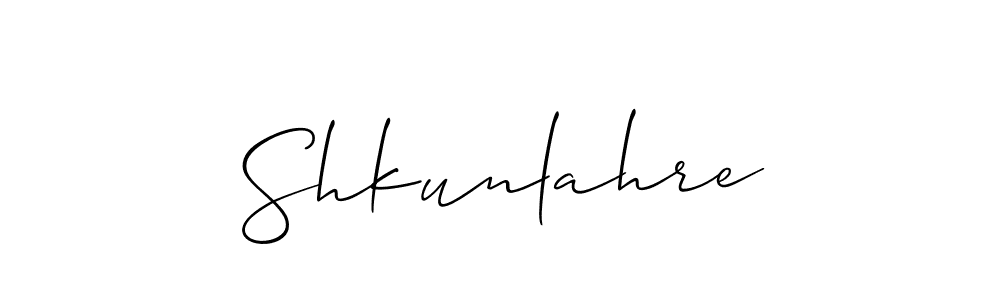 It looks lik you need a new signature style for name Shkunlahre. Design unique handwritten (Allison_Script) signature with our free signature maker in just a few clicks. Shkunlahre signature style 2 images and pictures png