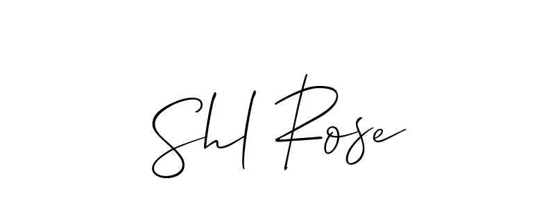 if you are searching for the best signature style for your name Shl Rose. so please give up your signature search. here we have designed multiple signature styles  using Allison_Script. Shl Rose signature style 2 images and pictures png