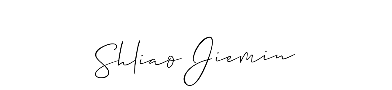 You can use this online signature creator to create a handwritten signature for the name Shliao Jiemin. This is the best online autograph maker. Shliao Jiemin signature style 2 images and pictures png