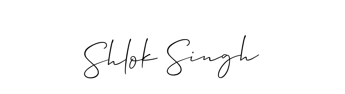 Make a beautiful signature design for name Shlok Singh. Use this online signature maker to create a handwritten signature for free. Shlok Singh signature style 2 images and pictures png