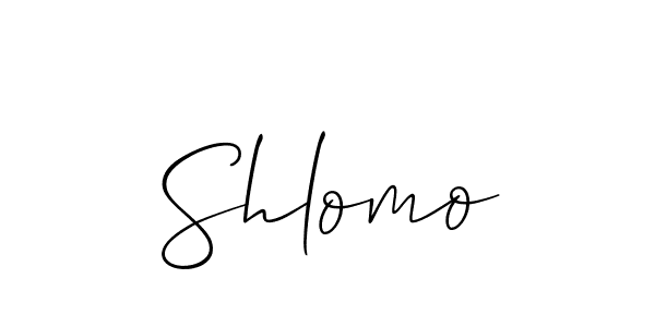 Best and Professional Signature Style for Shlomo. Allison_Script Best Signature Style Collection. Shlomo signature style 2 images and pictures png