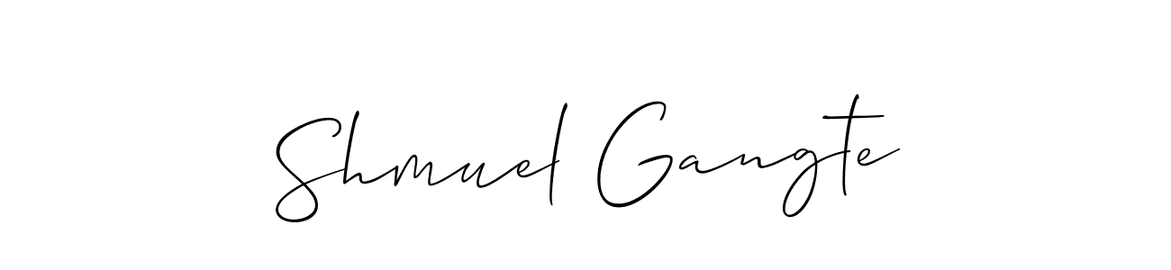 Make a beautiful signature design for name Shmuel Gangte. Use this online signature maker to create a handwritten signature for free. Shmuel Gangte signature style 2 images and pictures png