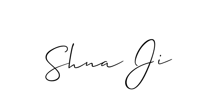 Check out images of Autograph of Shna Ji name. Actor Shna Ji Signature Style. Allison_Script is a professional sign style online. Shna Ji signature style 2 images and pictures png