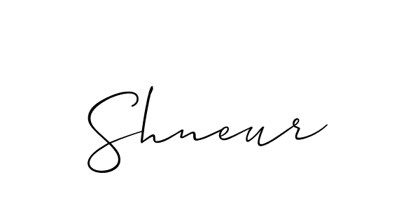 How to Draw Shneur signature style? Allison_Script is a latest design signature styles for name Shneur. Shneur signature style 2 images and pictures png