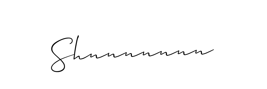 How to make Shnnnnnnn name signature. Use Allison_Script style for creating short signs online. This is the latest handwritten sign. Shnnnnnnn signature style 2 images and pictures png