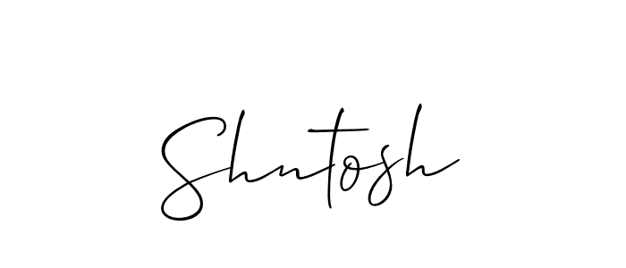 Allison_Script is a professional signature style that is perfect for those who want to add a touch of class to their signature. It is also a great choice for those who want to make their signature more unique. Get Shntosh name to fancy signature for free. Shntosh signature style 2 images and pictures png