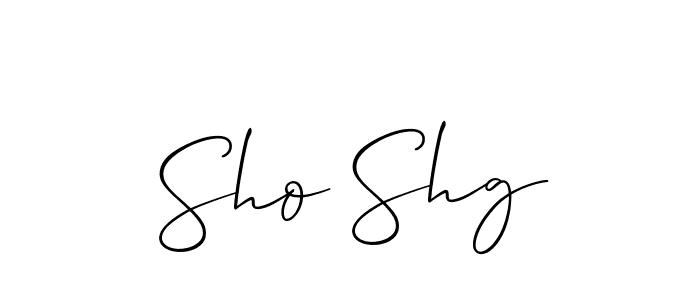 How to Draw Sho Shg signature style? Allison_Script is a latest design signature styles for name Sho Shg. Sho Shg signature style 2 images and pictures png