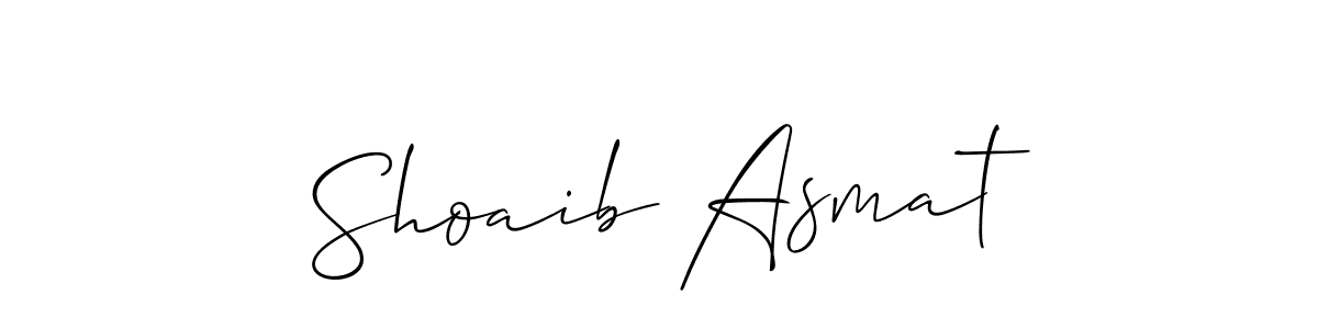 You can use this online signature creator to create a handwritten signature for the name Shoaib Asmat. This is the best online autograph maker. Shoaib Asmat signature style 2 images and pictures png