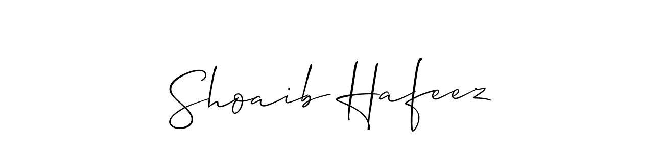 The best way (Allison_Script) to make a short signature is to pick only two or three words in your name. The name Shoaib Hafeez include a total of six letters. For converting this name. Shoaib Hafeez signature style 2 images and pictures png