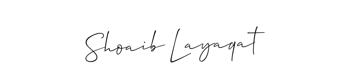 You can use this online signature creator to create a handwritten signature for the name Shoaib Layaqat. This is the best online autograph maker. Shoaib Layaqat signature style 2 images and pictures png