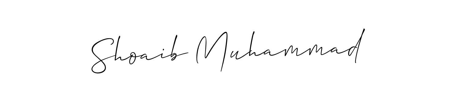 How to make Shoaib Muhammad signature? Allison_Script is a professional autograph style. Create handwritten signature for Shoaib Muhammad name. Shoaib Muhammad signature style 2 images and pictures png