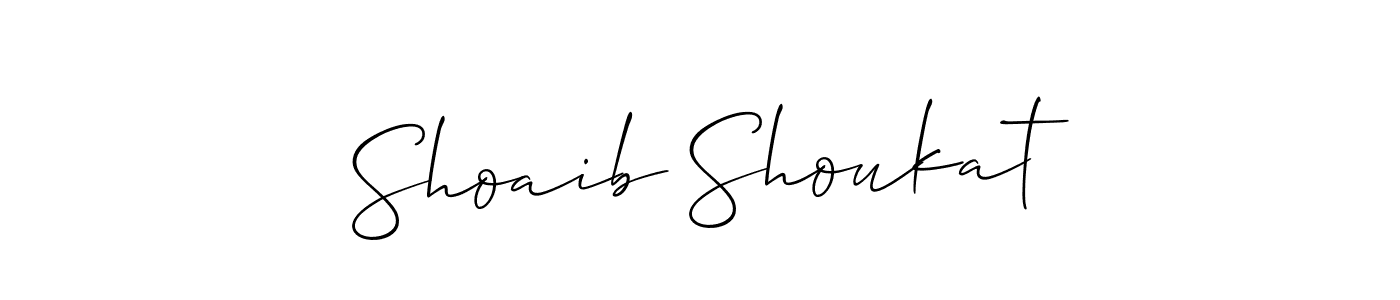 Also You can easily find your signature by using the search form. We will create Shoaib Shoukat name handwritten signature images for you free of cost using Allison_Script sign style. Shoaib Shoukat signature style 2 images and pictures png