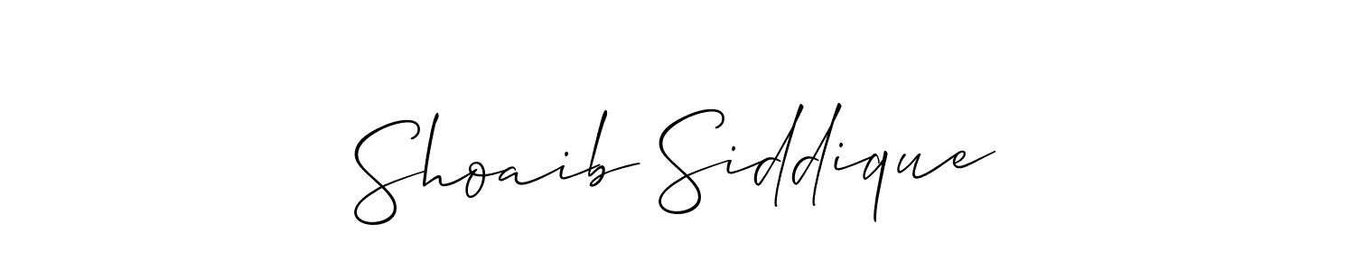 How to make Shoaib Siddique signature? Allison_Script is a professional autograph style. Create handwritten signature for Shoaib Siddique name. Shoaib Siddique signature style 2 images and pictures png