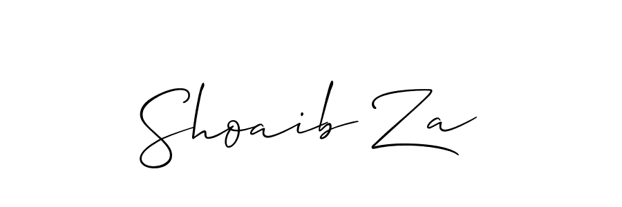 It looks lik you need a new signature style for name Shoaib Za. Design unique handwritten (Allison_Script) signature with our free signature maker in just a few clicks. Shoaib Za signature style 2 images and pictures png