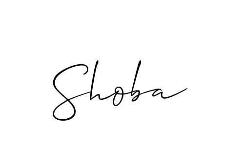 Create a beautiful signature design for name Shoba. With this signature (Allison_Script) fonts, you can make a handwritten signature for free. Shoba signature style 2 images and pictures png