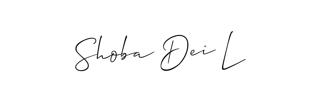Make a beautiful signature design for name Shoba Dei L. Use this online signature maker to create a handwritten signature for free. Shoba Dei L signature style 2 images and pictures png