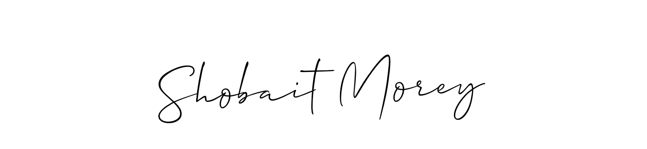 Make a beautiful signature design for name Shobait Morey. With this signature (Allison_Script) style, you can create a handwritten signature for free. Shobait Morey signature style 2 images and pictures png